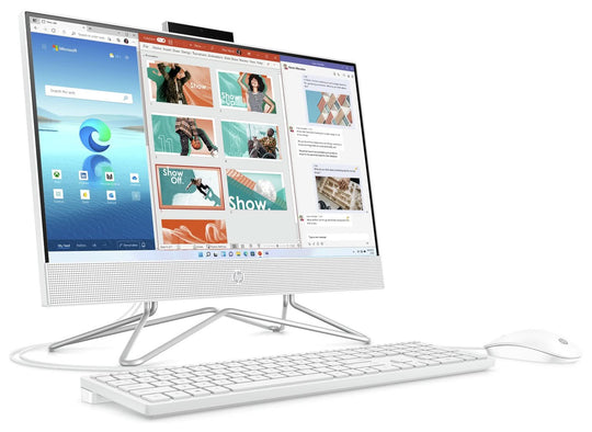 HP - 22-DD2010NA + All-in-One PC - Intel J5040 - UHD 605 - 4GB DDR4 - 128GB NVMe - 21.5" FHD - Windows 11 (S Mode)