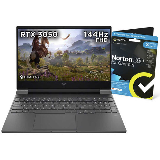 HP - Victus + 15-fa0021na + Gaming Laptop - Intel Core i5-12450H - RTX 3050 4GB - 16GB RAM - 512GB SSD - 15.6-inch FHD 144Hz - Windows 11 - Mica Silver
