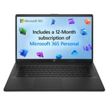 HP - 17 + cn0104na + Laptop - Intel Pentium N5030 - Intel UHD Graphics 605 - 4GB RAM - 128GB SSD - 17.3-inch FHD - Windows 11 S - Natural Silver