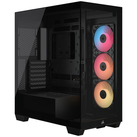 CORSAIR 3500X RS-R ARGB Tempered Glass Mid-Tower PC Case, Black