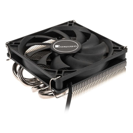 Jonsbo HP-400S Low Profile CPU Cooler - 90mm PWM - Intel/AMD - Black