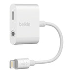 Belkin, RockStar, mobile phone cable, Lightning + 3.5mm , White