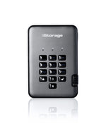 iStorage diskAshur PRO2 256-bit 500GB USB 3.1 secure encrypted hard drive IS-DAP2-256-500-C-X