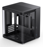 Jonsbo TK-1 2.0 Micro-ATX Case, Tempered Glass - Black