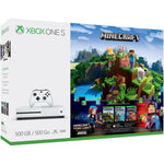 Xbox One S Refurbished, 500GB, White + Minecraft