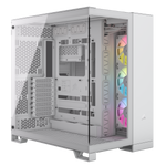 Corsair iCUE LINK 6500X RGB Mid-Tower Dual Chamber PC Case - White CC-9011270-WW