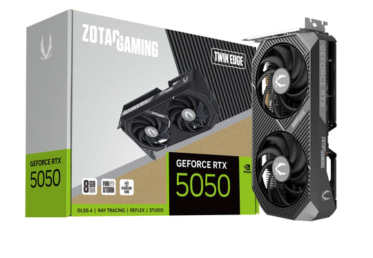 زوتاك، بطاقة الرسوميات GeForce RTX 5050 توين إيدج، 8 جيجابايت GDDR6، بسرعة 2572 ميجاهرتز
