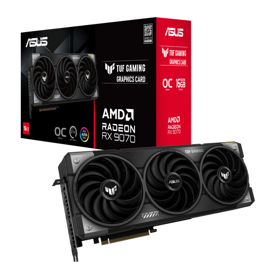 Asus Radeon RX 9070 TUF Gaming OC 16GB GDDR6 Graphics Card