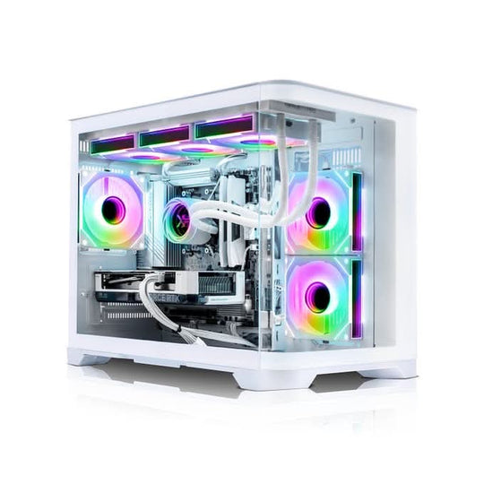 Gigate - X= ARC White + Ryzen 5 7600 + Gaming PC - AMD Ryzen 5 7600 - NVIDIA RTX 4060 - 8GB
