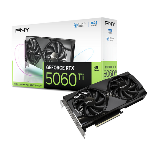 PNY GeForce RTX 5060 Ti Dual Fan 16GB GDDR7 PCI-Express Graphics Card