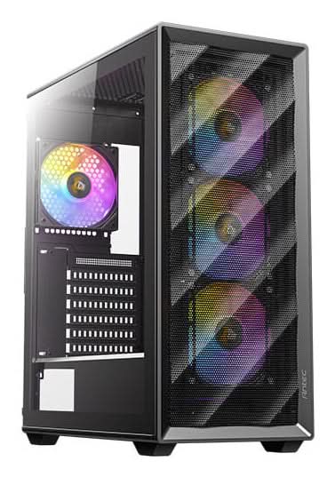 Antec AX85 Midi Tower ATX Case ARGB Tempered Glass - Black