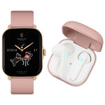 Radley Pink Strap Smart Watch and Wireless Earbud Set
