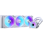 Phanteks Glacier One D30 X2 420mm AIO CPU Cooler - Triple D30 RGB Fans - White