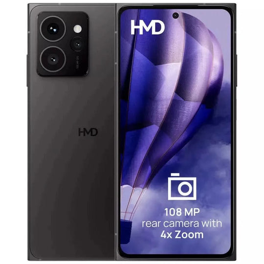 موبايل اتش ام دي سكاي لاين، شاشة 6.55 بوصة، 8 جيجا رام، 256 جيجا تخزين، شريحتين اتصال، 5G - أسود