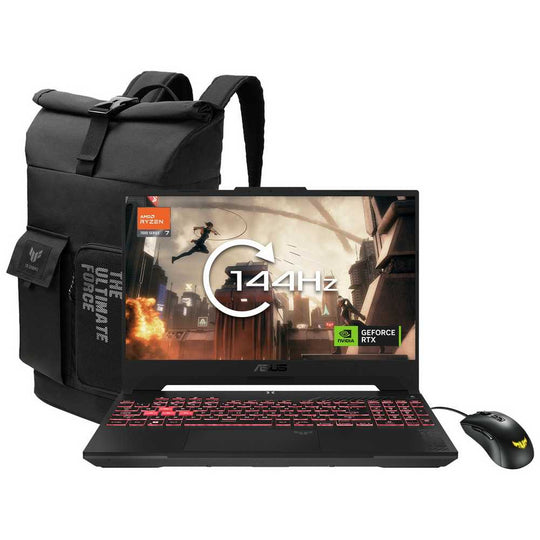 ASUS - TUF Gaming A15 + FA507NVR-LP106W + Gaming Laptop - AMD Ryzen 7 7435HS - NVIDIA RTX 4060 - 16GB RAM - 512GB SSD - 15.6" FHD - Windows 11 - Bundle
