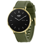 Henry London HD Ultra Slim Amoled Green Strap Smart Watch