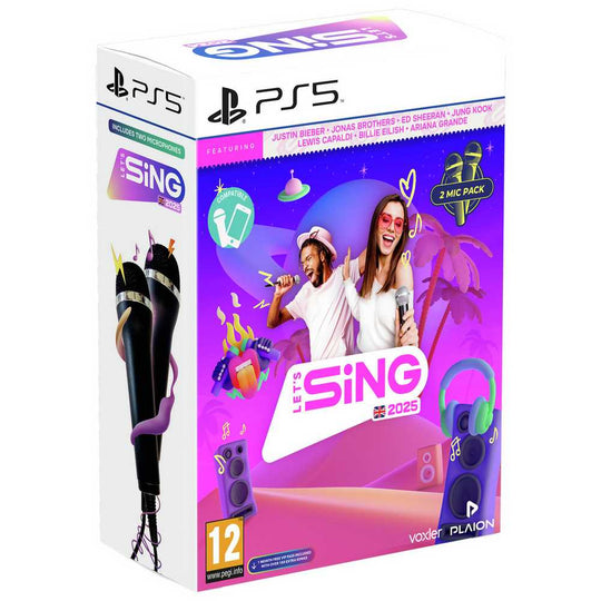 Let's Sing 2025 PS5 Game With 2 Mics