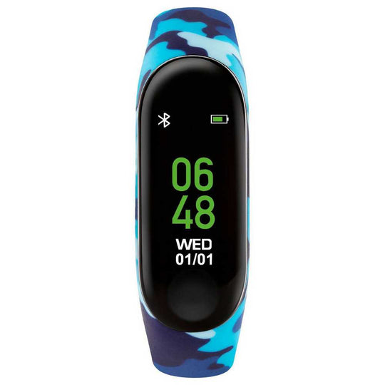 Tikkers Series 1 Kids Smart Fitness Tracker Blue Camouflage