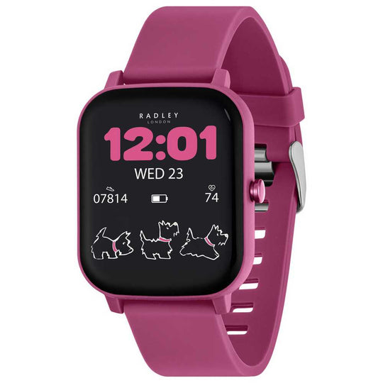Radley Series 46 Pink Silicone Strap Smart Watch