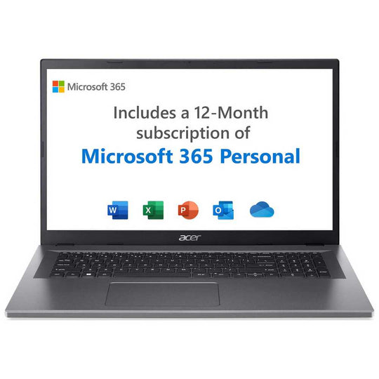 Acer Aspire 3 17.3in 4GB 128GB Laptop + Microsoft 365 Bundle