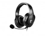 MSI Immerse GH20, Over-Ear Wired Gaming Headset with Mic, Black