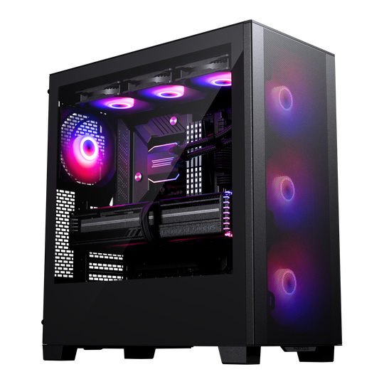 Phanteks XT Pro Ultra ATX Case Tempered Glass Window, Black