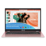 ASUS E410 14in 4GB 128GB Laptop -Pink + Microsoft 365 Bundle