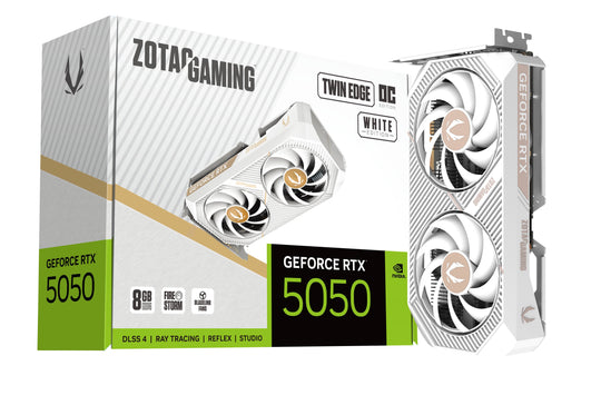 Zotac GeForce RTX 5050 Twin Edge OC White 8GB GDDR6 PCI-Express Graphics Card