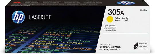 HP CE412A/305A Toner cartridge yellow, 2.6K pages ISO/IEC 19798 for HP LaserJet M 375