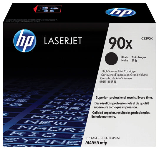 HP CE390X/90X Toner cartridge black, 24K pages ISO/IEC 19752 for HP LaserJet M 4555/602