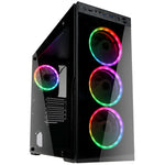 Kolink Horizon Midi Tower RGB Gaming Case - Black Tempered Glass