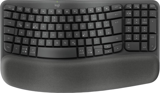Logitech Wave Keys for Business keyboard Office RF Wireless + Bluetooth QWERTZ German Graphite
