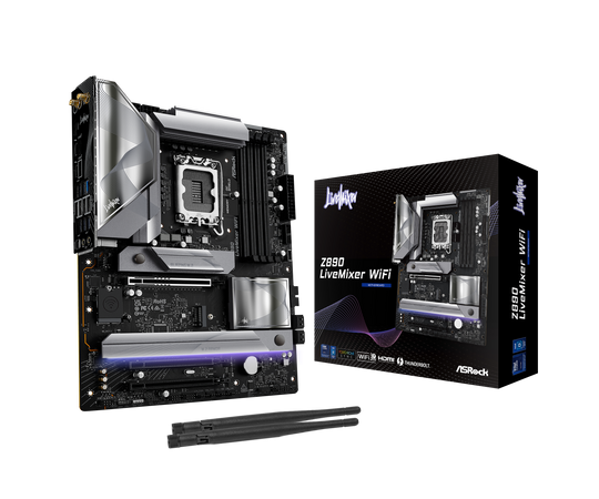 Asrock Z890 LiveMixer WIFI Socket LGA 1851 ATX Motherboard
