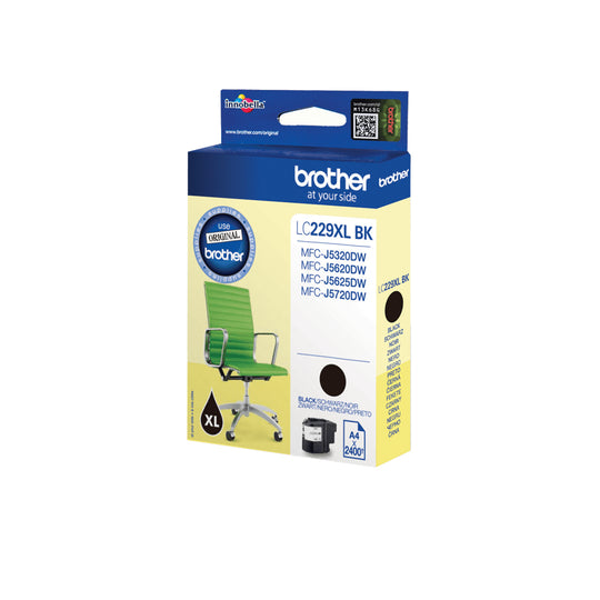 Brother LC-229XLBK Ink cartridge black, 2.4K pages ISO/IEC 24711 48.2ml for Brother MFC-J 5320