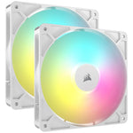 Corsair RS140 ARGB 140mm PWM White Dual Fan Pack - 95.5CFM - 3.46mm-H₂O