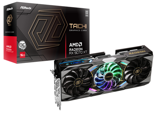 Asrock Radeon RX 9070 XT Taichi OC 16GB GDDR6 [Clock Speed TBD]