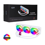 CiT Pro Glacier 360mm ARGB AIO Liquid CPU Cooler - White