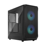 Fractal Design Focus 2 Mid Tower ATX Case Tempered Glass - Black
