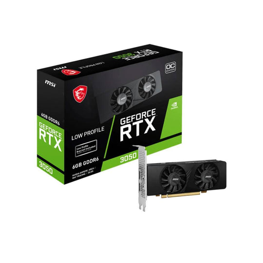 MSI GeForce RTX 3050 Low Profile OC 6GB GDDR6 1492 MHz Graphics Card