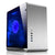 Jonsbo UMX3 Micro ATX PC Case with Tempered Glass Side Windows, Silver - GIGATE KSA