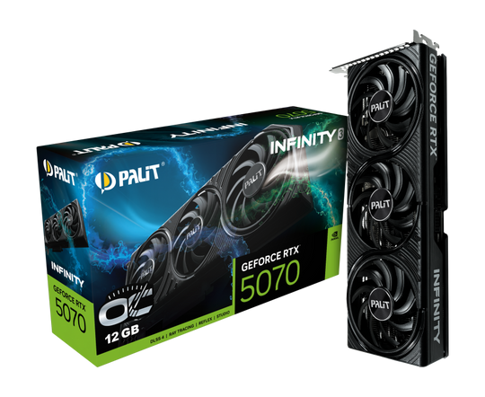 Palit GeForce RTX 5070 Infinity 3 OC SFF 12GB GDDR7 2542 MHz Graphics Card