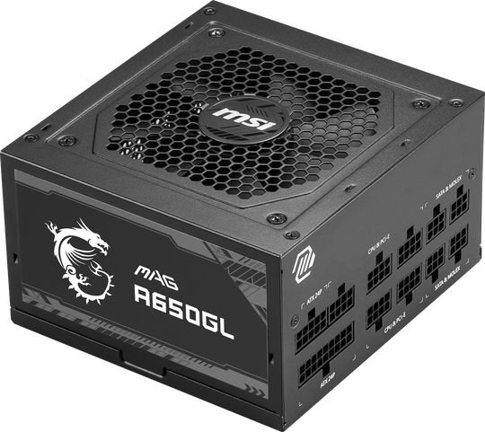 MSI MAG A650GL 650W 80 Plus Gold Rated Fully Modular Power Supply Unit