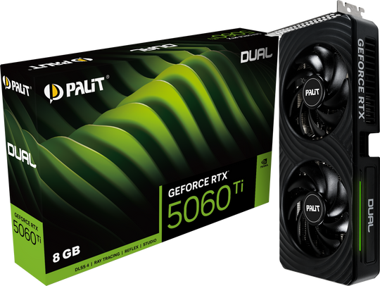 Palit Dual GeForce RTX 5060 Ti 8GB GDDR7 Graphics Card