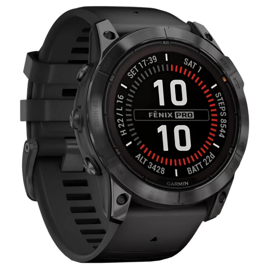 ساعة جارمن فينكس 7X برو إصدار سولار، رمادي ستيلايت