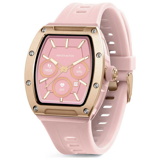 Reflex Active Pink Strap Calling Smart Watch
