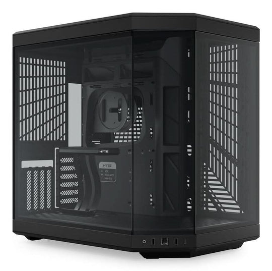 HYTE Y70 Mid Tower ATX Case w/ Panoramic Glass & PCIe 4.0 Riser - Black