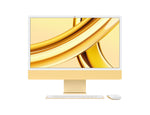 Apple iMac M3 59.7 cm (23.5") 4480 x 2520 AIO PC, 8GB RAM, 512GB SSD, macOS Sonoma, Wi-Fi 6E, Yellow