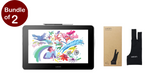 GiGate Bundle, Wacom One 13 Touch Drawing Display 13.3 Inches White+Wacom Drawing Glove Black