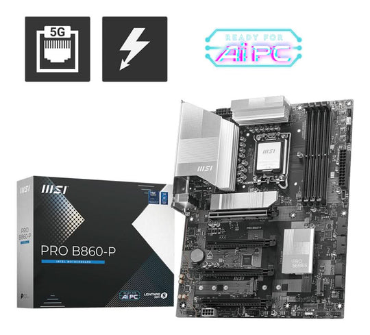 MSI PRO B860-P Socket 1851 ATX Black Motherboard