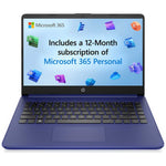 HP - Stream 14s + dq0012na + Laptop - Intel Celeron N4120 - Intel UHD 600 - 4GB RAM - 128GB SSD - 14-inch HD - Windows 11